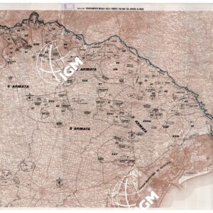 L'ESERCITO ITALIANO NELLA GRANDE GUERRA (1915-1918) - Carta n. 34: SCHIERAMENTO INIZIALE DELLE ARMATE ITALIANE DAL BRENTA AL MARE