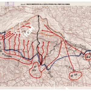 L'ESERCITO ITALIANO NELLA GRANDE GUERRA (1915-1918) - Carta n. 37: SCHIZZO DIMOSTRATIVO DELLA CONTRO OFFENSIVA SULLA FRONTE DELL'8^ ARMATA