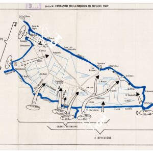 L'ESERCITO ITALIANO NELLA GRANDE GUERRA (1915-1918) - Carta n. 39: L'OPERAZIONE PER LA CONQUISTA DEL DELTA DEL PIAVE