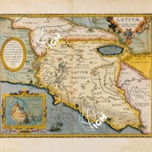 LATIUM EX CONATIBUS GEOGRAPHICIS ABRAH ORTELIIJ