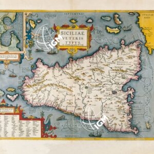 SICILIAE VETERIS EX CONATIBUS GEOGRAPHICIS ABRAH ORTELIIJ