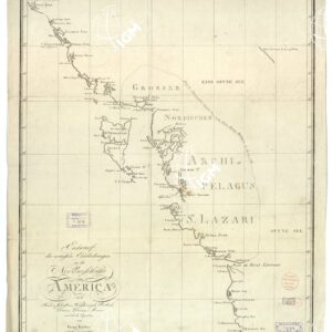 AMERICA - ENTWURF DER NEUESTEN ENDECKUNGEN AN DER NORD- WESTKUSTE VON AMERICA