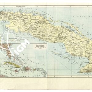 ANTILLES - KARTE VON CUBA