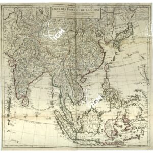 ASIA - CARTE DES INDES ET DE LA CHINE