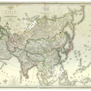 ASIA - CARTE ANCYPROTYPE DE L'ASIE