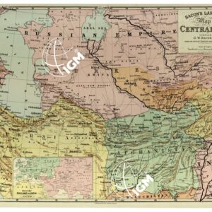 ASIA - MAP OF CENTRAL ASIA