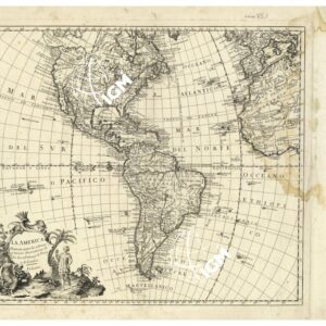 AMERICA - CARTE ANTICHE - LA AMERICA DESPUETA SEGUN LA ULTIMAS Y NUEVA OBSERVATIONS ETC...