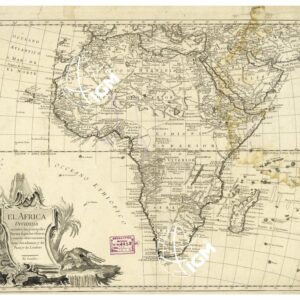 AFRICA-CARTE ANTICHE - EL AFRICA DIVIDIDA EN TODOS SUS PRINCIPALES REYNOS ETC...