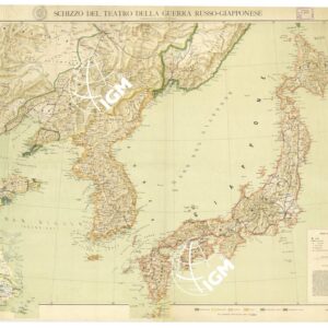 ASIA ? CARTE GENERALI - SCHIZZO DEL TEATRO DELLA GUERRA RUSSO-GIAPPONESE