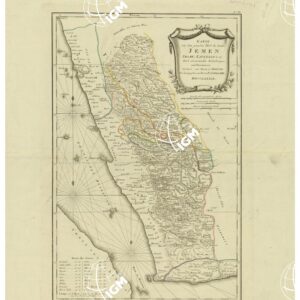 ARABIA - KARTE VON DEN GROESTEN THEIL DES LANDES, JEMEN, IMAME, KAUKEBAN ETC...