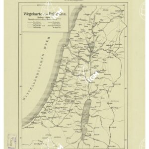 PALESTINA - WEGEKARTE VON PALASTINA