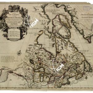 CANADA - CARTE DU CANADA OU DU NOUVELLE FRANCE ETC...