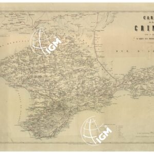 RUSSIA - CARTE DE LA CRIMEE ETC...