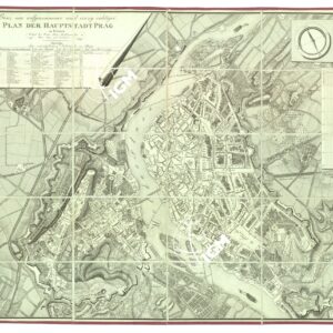 PLAN DER HAUPTSTADT PRAG IN BOHMEN etc...