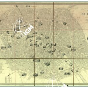 PLAN PITTORESQUE DE LA VILLE DE PARIS