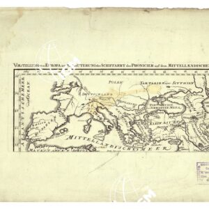 VORSTELLUNG VON EUROPA ZUR ERLAUTERUNG DER SCJIFFAHRT DER PHIONICIER OUF DEM MITTELLANNDISCHEN MEER