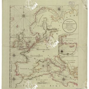 UEBERSICHTSKARTE DER EUROPAISCHEN SEEKUSTEN