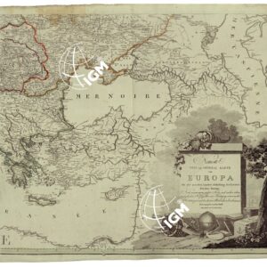 NOUVELLE CARTE GEOGRAPHIQUE ET DES POSTES DE L'EUROPE - FOGLIO 4
