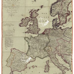 NOUVELLE CARTE GEOGRAPHIQUE ET DES POSTES DE L'EUROPE - FOGLIO 2