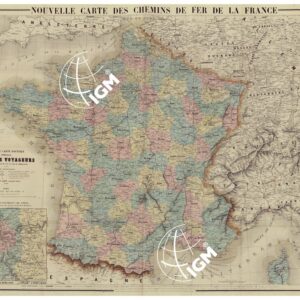 NOUVELLE CARTE DES CHEMINSDE FER DE LA FRANCE