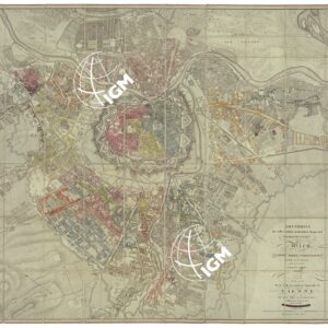 PLAN DE LA VILLE E RESIDENCE IMPERIAL DE VIENNE
