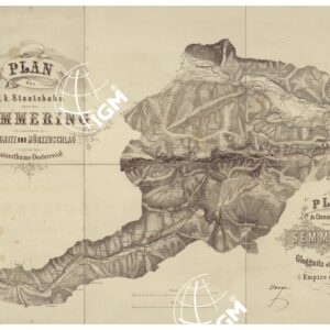 PLAN DU CHEMIN DE FER DE L'ETAT FRANCHISSANT ETC...