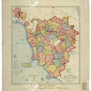 CARTA GEOMETRICA DEL GRANDUCATO DI TOSCANA ETC...