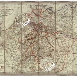 NEUESTE POST UND REISE - KARTE VON DEUTCHLAND