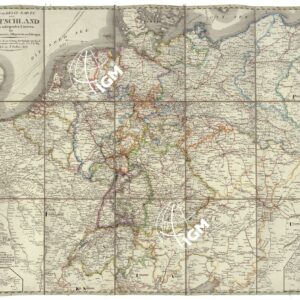 POST UND REISE - KARTE VON DEUTCHLAND