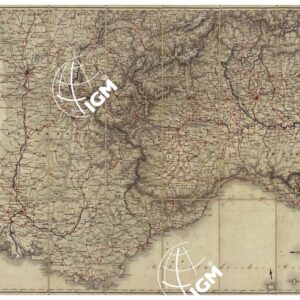 Strassen Karte der Westlichen Alpes etc? - FOGLIO 1