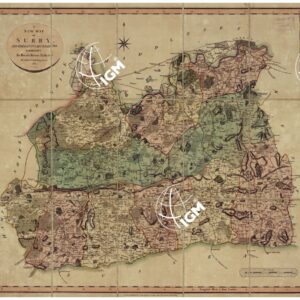 A NEW MAP OF SURRY DIVIDED INTO HUNDREDS EXHBITING ITS ROADS, RIVERS, PARKS & C