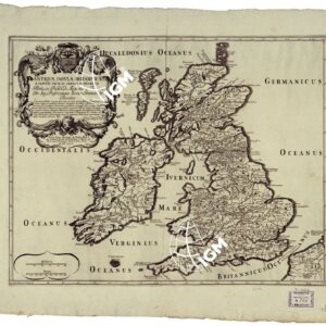 ANTIQUAE INSULAE BRITANNICAE E TABULIS NICOLAI SANSON ETC...