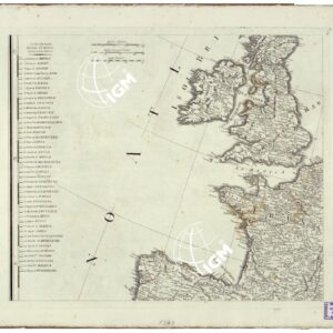 CARTA DELL'EUROPA SECONDO GLI ULTIMI TRATTATI DI PACE CON I LIMITI DEGL'IMPERI, REGNI E ALTRI STATI SOVRANI - FOGLIO 4