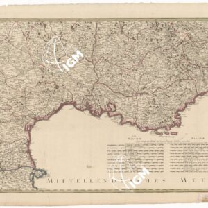 NEUESTE GENERALKARTE VON FRANKREICH - CARTE DE L'EMPIRE FRANCAIS DIVISEE EN DEPARTEMENS - FOGLIO 6