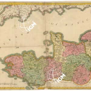 LA FRANCIA CIOE' LE REGIONI DELLE SORGENTI DEL NORD E DE' MARI - LA FRANCIA CIOE' LE REGIONI DELL'OCCIDENTE DEL CENTRO E DEL LEVANTE - FOGLIO 1