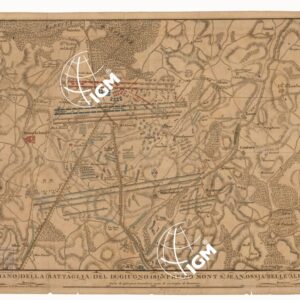 PIANO DELLA BATTAGLIA DEL 18 GIUGNO 1815 PRESSO MONT S. JEAN OSSIA BELLE ALLIANCE