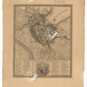 PLAN DE LA VILLE DE GENEVE