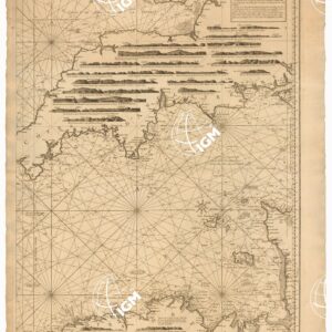 NOUVELLE CARTE REDUITE DE LA MANCHE DE BRETAGNE (CARTA NAUTICA) - FOGLIO 2