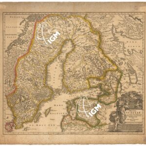 REGNI SUECIAE IN OMNES FUAS SUBJACENTES PROVINCIAS ACCURATE DIVISI TABULA GENERALIS