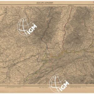 ATLAS DER ALPENLANDER - CARTE DES PAYS DES ALPES - FOGLIO 1