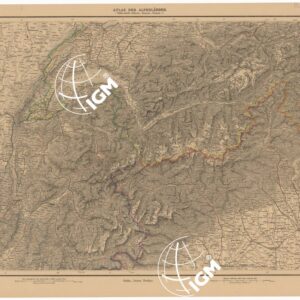 ATLAS DER ALPENLANDER - CARTE DES PAYS DES ALPES - FOGLIO 4
