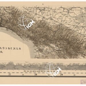 WANDKARTE DER ALPEN ENTWORFEN VON A. STEINHAUSER K.K. RATH - FOGLIO 8