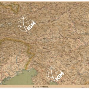 ALPENLAND MIT DEN ANGRENZENDEN GEBIETEN VON CENTRAL EUROPA - FOGLIO BL VI TRIEST