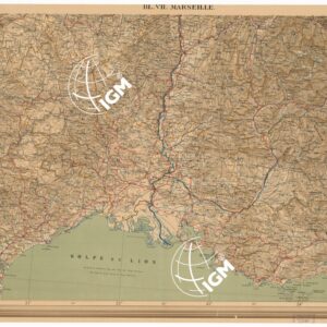 ALPENLAND MIT DEN ANGRENZENDEN GEBIETEN VON CENTRAL EUROPA - FOGLIO BL VII MARSEILLE