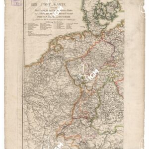 NEUESTE POST-KARTE DURCH GANZ DEUTSCHLAND UND FRANKREICH BIS PARIS, DURCH OBER ITALIEN, OESTREICH, UNGARN, PREUSSEN, POHLEN UND DAENEMARK - FOGLIO 1