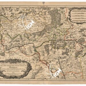 PARTIE OCCIDENTALE DU TEMPOREL DE L'ARCHEVESCHE ET ESLECTORAT DE MAYENCE