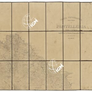 CARTA TOPOGRAFICA DELL'ISOLA DI PANTELLERIA - FOGLIO 1