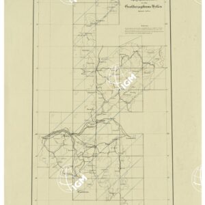 UEBERSICHT DER TOPOGRAPHISCHEN KARTE VON DEM GROSSHERZOGTHUME HESSEN - QUADRO D'UNIONE