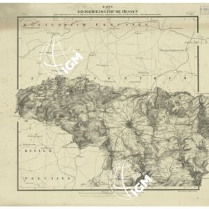 UEBERSICHT DER TOPOGRAPHISCHEN KARTE VON DEM GROSSHERZOGTHUME HESSEN - FOGLIO 1 VOHL