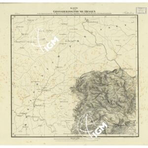 UEBERSICHT DER TOPOGRAPHISCHEN KARTE VON DEM GROSSHERZOGTHUME HESSEN - FOGLIO 2 BATTENBERG